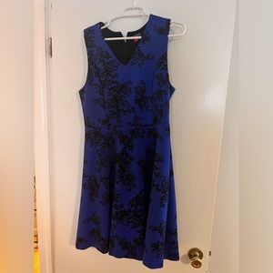 Blue Floral Vince Camuto Dress